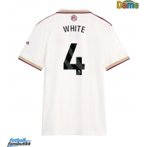 Arsenal Ben White #4 Tredjedrakt Dame 2025-26 Kortermet
